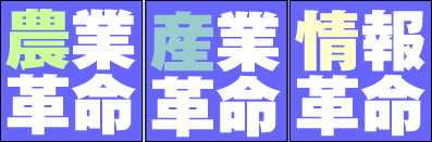 農業革命・産業革命・情報革命